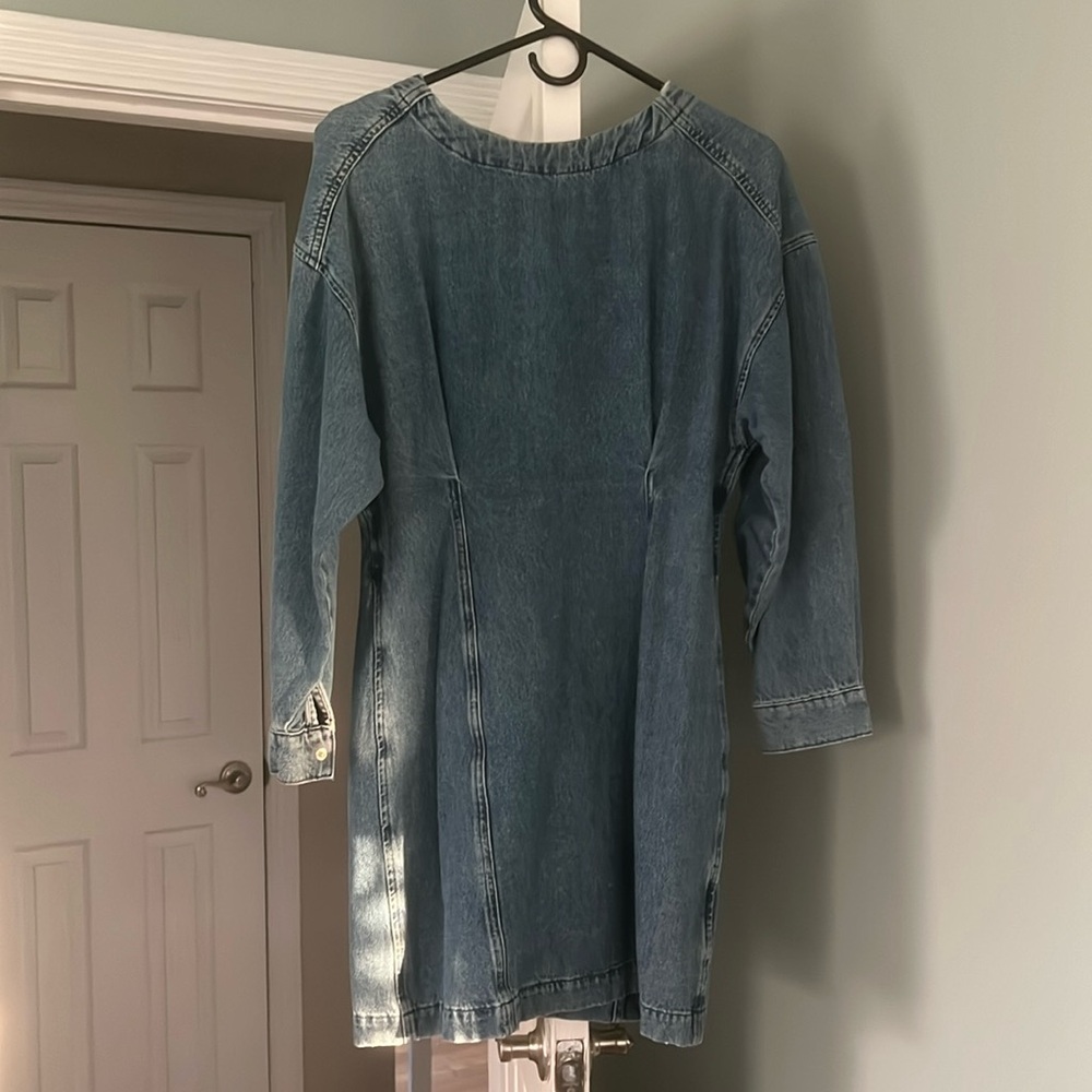 Zara denim mini dress
